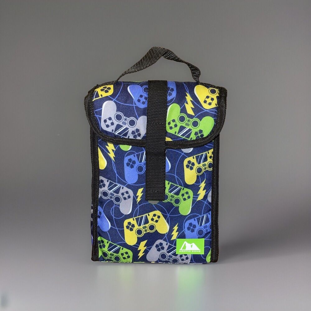 Arctic Zone NWOT Insulated Leak Proof Lunch Bag Video Game Controller Pattern
